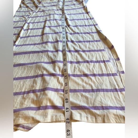 LuLaRoe Joy Vest Cream Purple Stripe Duster Women's Size XS - NWT - Picture 12 of 12